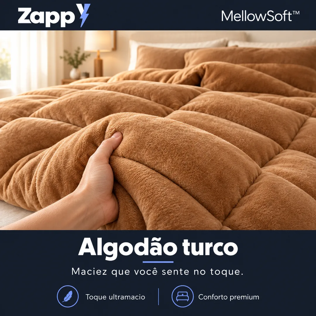 MellowSoft Edredom Premium Algodão Turco, foto 3